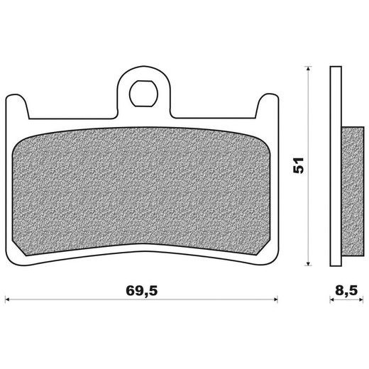 BRZDOVÉ DESTIČKY (SMĚS SCOOTER ELITE SINTERED) NEWFREN (2 KS V BALENÍ)