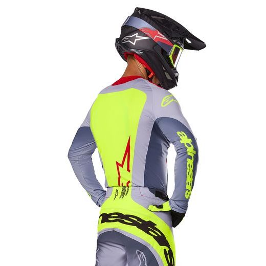 DRES TECHSTAR MELT, ALPINESTARS (ČERVENÁ/ŠEDÁ) 2025
