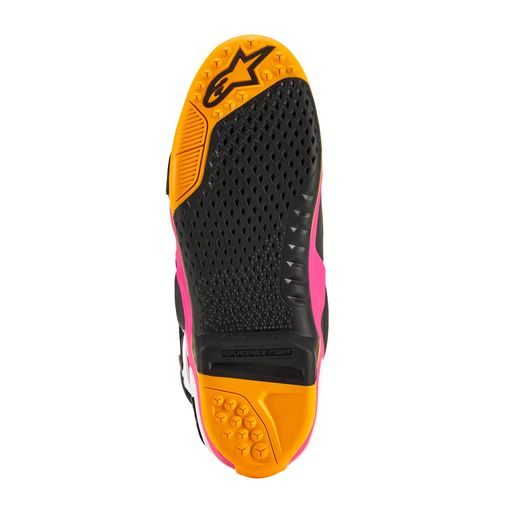 BOTY TECH 10 LIMITOVANÁ EDICE COAST, ALPINESTARS (BÍLÁ/TMAVĚ MODRÁ/RŮŽOVÁ/ŽLUTÁ FLUO/ORANŽOVÁ/ČERNÁ) 2024