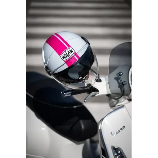 NOLAN OTEVŘENÁ MOTO PŘILBA N21 VISIOR DOLCE VITA ZEPHYR WHITE 119