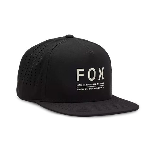 FOX NON STOP TECH SNAPBACK HAT - OS, BLACK