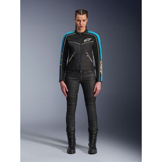 BUNDA STELLA T-DYNO AIR, ALPINESTARS, DÁMSKÁ (ČERNÁ/SVĚTLE MODRÁ/BÉŽOVÁ) 2025