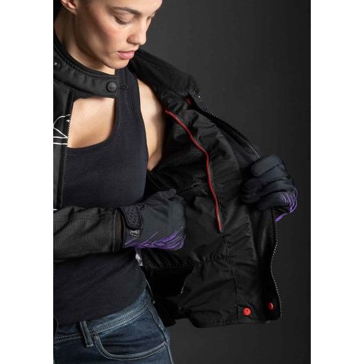 LS2 GATE LADY JACKET BLACK DARK GREY