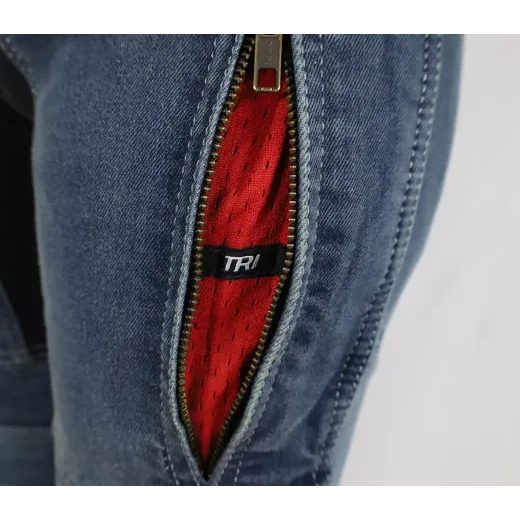 TRILOBITE DÁMSKÉ KALHOTY PARADO DOUBLELAYER AAA SLIM FIT MODRÉ