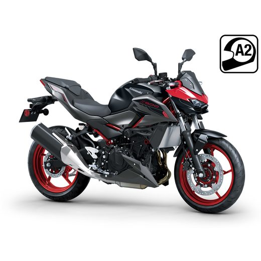 KAWASAKI Z500 SE MY24 CANDY PERSIMMON RED / METALLIC FLAT SPARK BLACK / METALLIC MATTE GRAPHENESTEEL GRAY