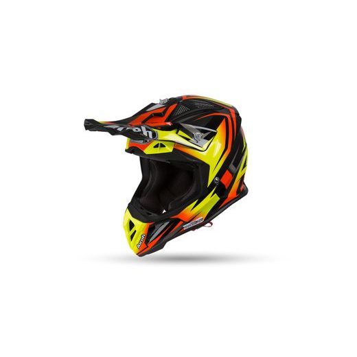 PŘILBA AVIATOR 2.3 AMSS FAME, AIROH - ITÁLIE (ORANŽOVÁ LESKLÁ)