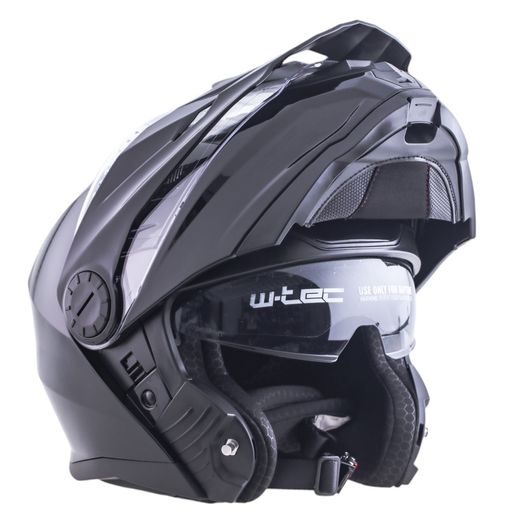 VÝKLOPNÁ ENDURO PŘILBA W-TEC BISCAIA P/J ČERNÁ LESKLÁ *