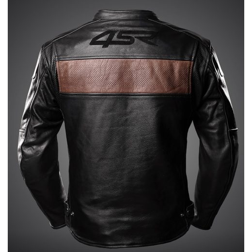 4SR PÁNSKÁ KOŽENÁ MOTO BUNDA HOOLIGAN BROWN