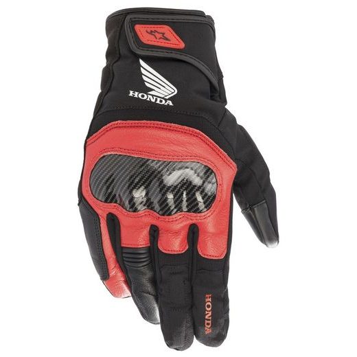 RUKAVICE SMX Z DRYSTAR HONDA KOLEKCE, ALPINESTARS (ČERNÁ/ČERVENÁ)