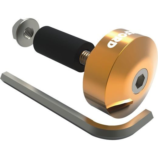 ZÁVAŽÍ DO ŘÍDÍTEK BAR ENDS 1 S REDUKCÍ PRO VNITŘNÍ PRŮMĚR 13 A 18 MM(VNĚJŠÍ 22 A 28,6 MM) ZLATÁ