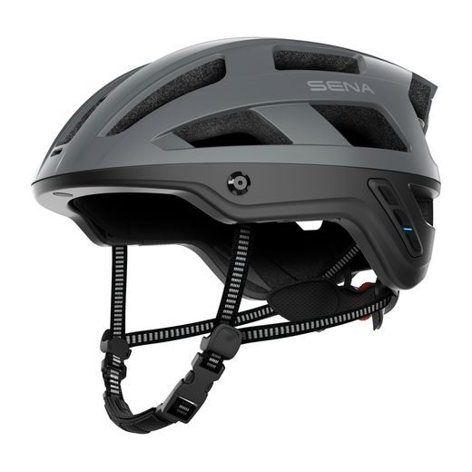 CYKLO PŘILBA S HEADSETEM M1 EVO, SENA (MATNÁ ŠEDÁ)