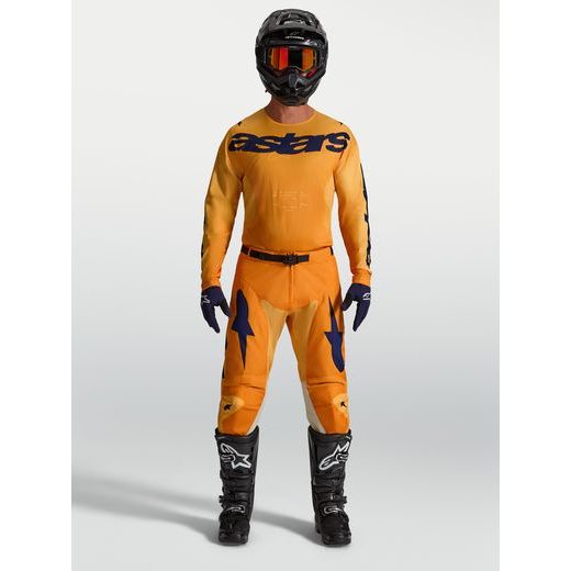 KALHOTY RACER AMBER, ALPINESTARS (ORANŽOVÁ/ZLATÁ/TMAVĚ MODRÁ) 2027
