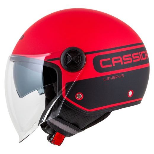 PŘILBA CASSIDA HANDY PLUS LINEAR (ČERVENÁ MATNÁ/ČERNÁ)