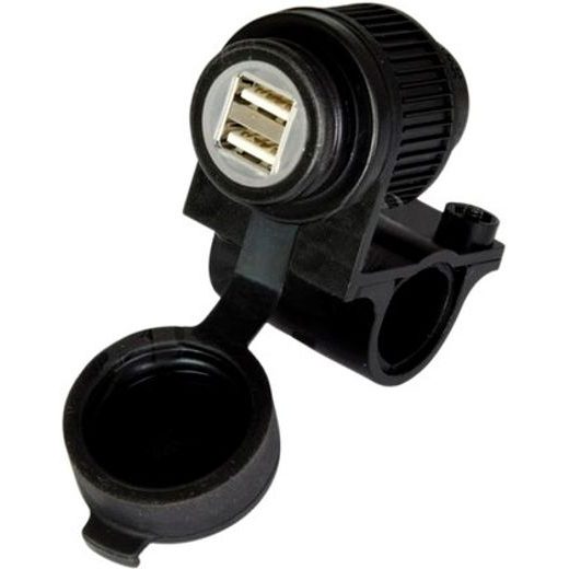 USB ZÁSUVKA 5V/2A, 2 VSTUPY, UCHYCENÍ NA ŘÍDÍTKA OXFORD