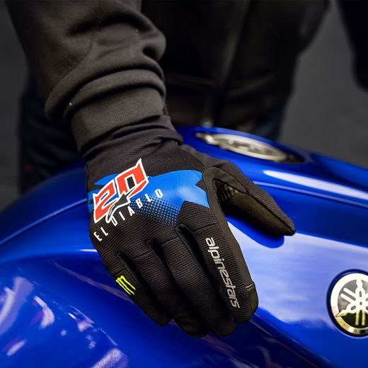 RUKAVICE REEF MONSTER FQ20 KOLEKCE, ALPINESTARS (ČERNÁ/ČERVENÁ/MODRÁ/BÍLÁ/ZELENÁ) 2024