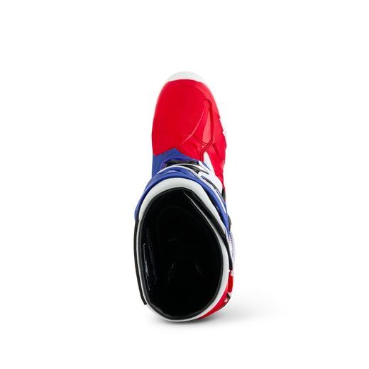 BOTY TECH 10 LIMITOVANÁ EDICE FORTITUDE, ALPINESTARS (BÍLÁ/MODRÁ/ČERVENÁ) 2025