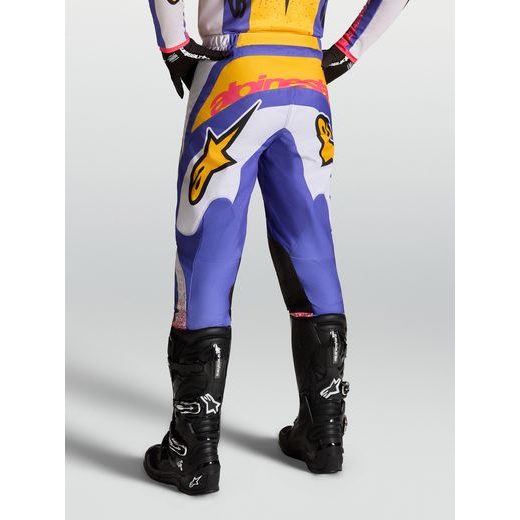KALHOTY FLUID DRAG, ALPINESTARS (SVĚTLE ŠEDÁ/FIALOVÁ/ZLATÁ) 2027