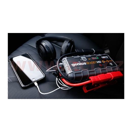 STARTOVACÍ BOX + POWER BANKA, STARTOVACÍ PROUD 2000 A, NOCO GENIUS BOOST HD GB70 (NOCO USA)