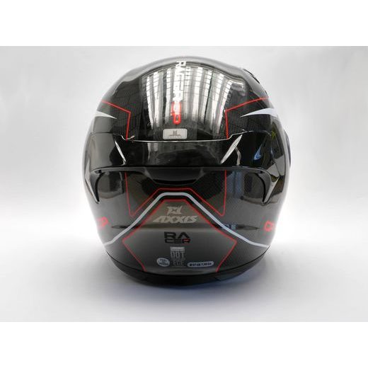 INTEGRÁLNÍ HELMA AXXIS RACER GP CARBON SV SPIKE A0 LESKLÁ PERLEŤOVÁ BÍLÁ XXL
