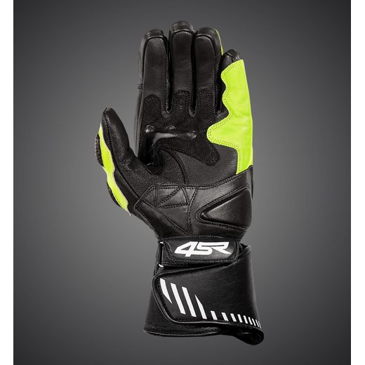 4SR PÁNSKÉ KOŽENÉ MOTO RUKAVICE SPORT CUP III YELLOW 