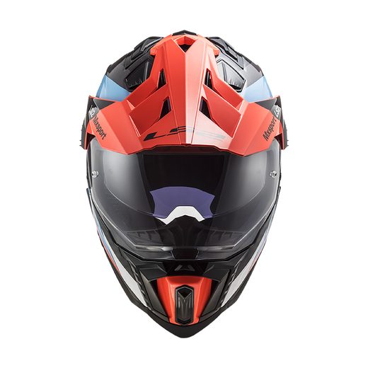 ENDURO HELMA LS2 MX701 EXPLORER C FRONTIER G.BLUE FL.ORANGE