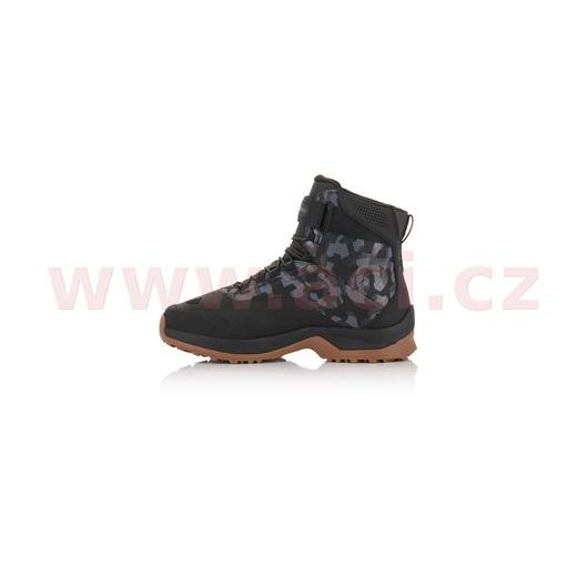 ALPINESTARS BOTY CR-6 DRYSTAR (ČERNÁ/ŠEDÁ MASKÁČOVÁ)