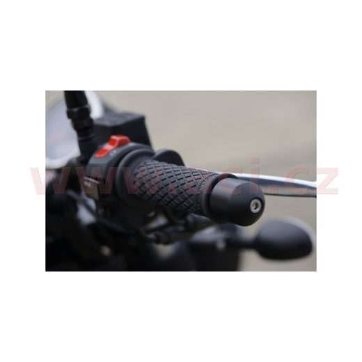 GRIPY RETRO, OXFORD (ČERNÁ PRYŽ, TVDOST PRYŽE MEDIUM, NA ŘIDÍTKA O PRŮMĚRU 22 MM, PÁR)