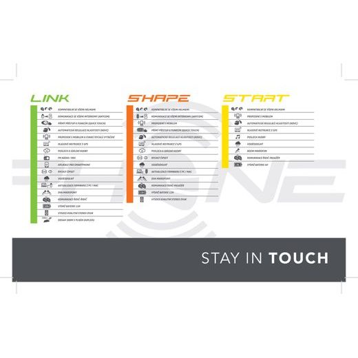 BLUETOOTH HANDSFREE PRO UZAVŘENÉ A OTEVŘENÉ PŘILBY CELLULARLINE INTERPHONE TOUR TWIN PACK