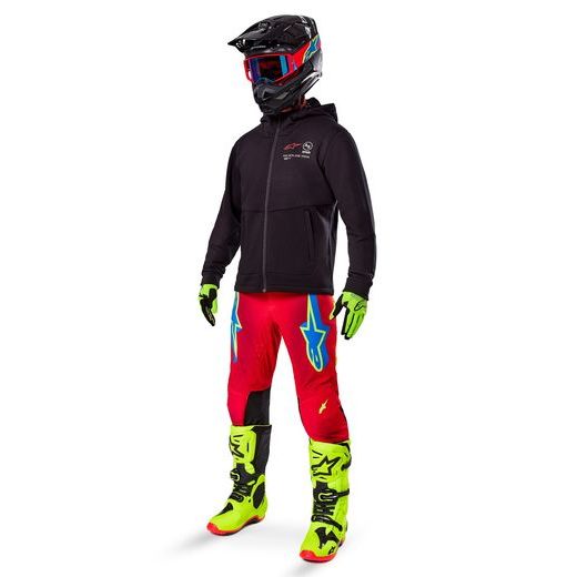 MIKINA RACER MX FLEECE, ALPINESTARS (ČERNÁ) 2025