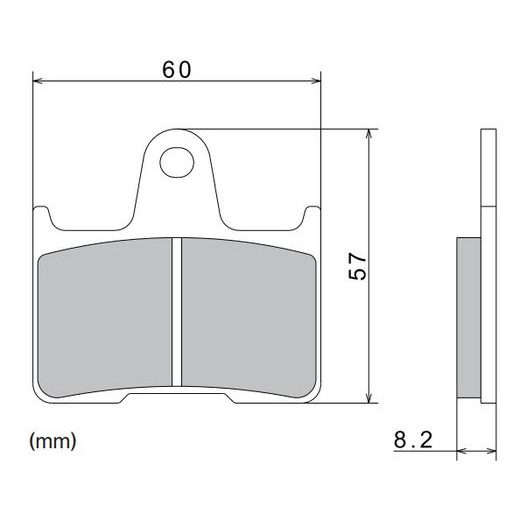 BRZDOVÉ DESTIČKY, NISSIN (SEMI-METALICKÁ SMĚS) 2 KS V BALENÍ