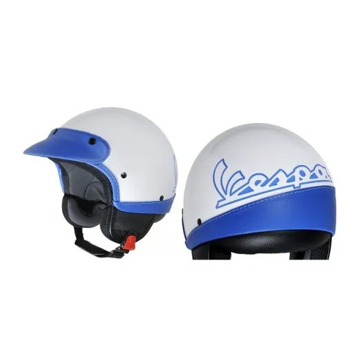 PŘILBA VESPA CLASSIC BÍLÁ MODRÁ