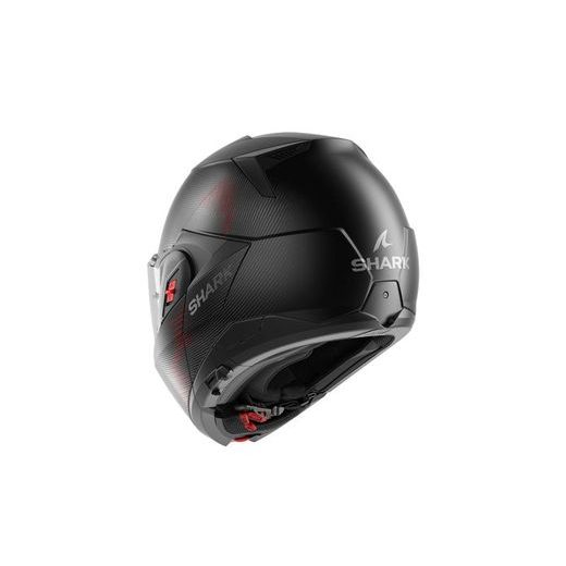 SHARK PŘEKLOPNÁ PŘILBA OXO SP LYNE MAT ČERNÁ ČERVENÁ ŠEDÁ