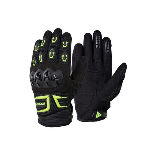 MODEKA MOTO RUKAVICE MX TOP II KIDS ČERNÉ/FLUO