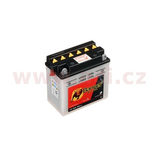 BATERIE 12V, YB7-A, 8AH, 90A, BANNER BIKE BULL 135(145)X75X133