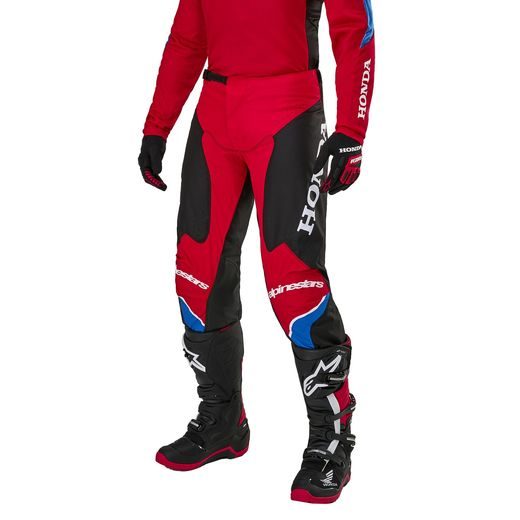 ALPINESTARS KALHOTY RACER ICONIC HONDA KOLEKCE (ČERVENÁ/ČERNÁ/MODRÁ/BÍLÁ) 2024