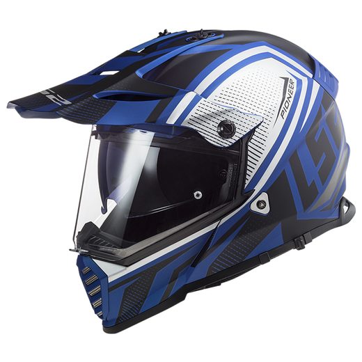 LS2 ENDURO MOTO PŘILBA MX436 PIONEER EVO MASTER MATT BLACK BLUE 