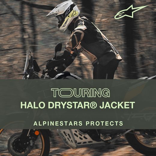BUNDA HALO DRYSTAR, ALPINESTARS (ČERNÁ/ČERNÁ)