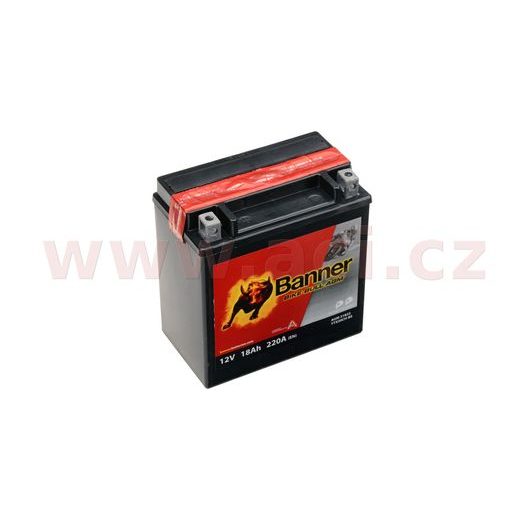BATERIE 12V, YTX20CH-BS, 18AH, 220A, BANNER BIKE BULL AGM 150X87X161