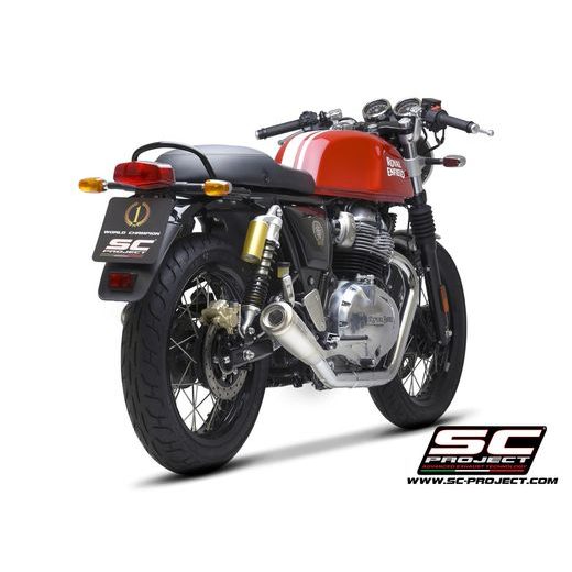 SC-PROJECT PÁR NEREZOVÝCH VÝFUKŮ S1-GP ROYAL ENFIELD CONTINENTAL GT 650 (2019–2024)