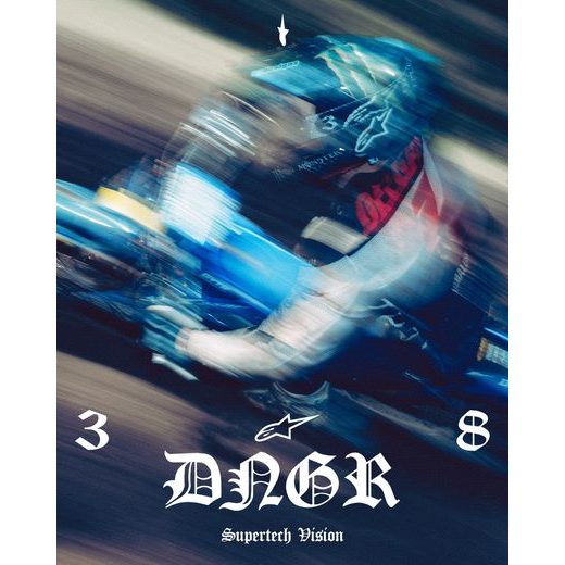 BRÝLE SUPERTECH VISION DNGR38 XXV, ALPINESTARS (ČERNÁ/STŘÍBRNÁ, ZRCADLOVÉ STŘÍBRNÉ PLEXI) 2026