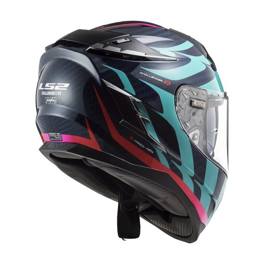 INTEGRÁLNÍ HELMA LS2 FF327 CHALLENGER CT2 FLAMES BLUE CARBON