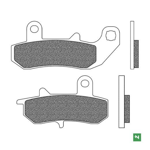 BRZDOVÉ DESTIČKY, NEWFREN (SMĚS ROAD TOURING ORGANIC) 2 KS V BALENÍ