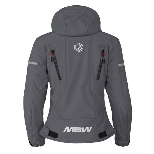 MBW DÁMSKÁ SOFTSHELL MOTO BUNDA HANA GREY