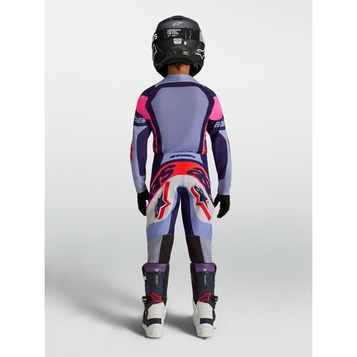 DRES SUPERTECH DYNA YOUTH, ALPINESTARS, DĚTSKÉ (SVĚTLE FIALOVÁ/MODRÁ/RŮŽOVÁ/BÍLÁ) 2027