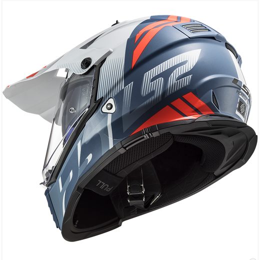 LS2 ENDURO MOTO PŘILBA MX436 PIONEER EVO EVOLVE WHITE COBALT