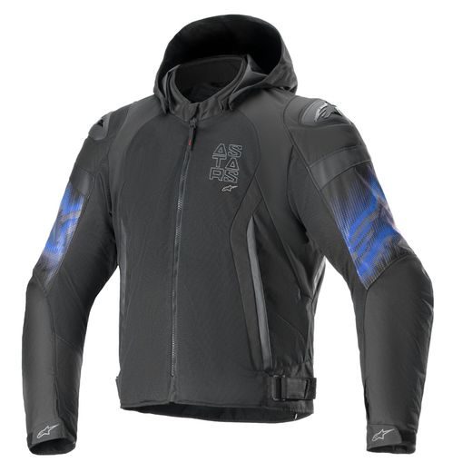 BUNDA ZACA AIR VENOM WATERPROOF, ALPINESTARS (ČERNÁ/MODRÁ FLUO) 2024