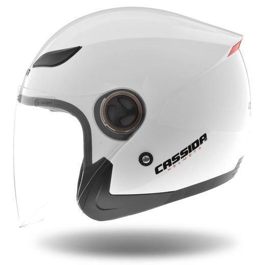 CASSIDA OTEVŘENÁ MOTO PŘILBA REFLEX BÍLÁ 