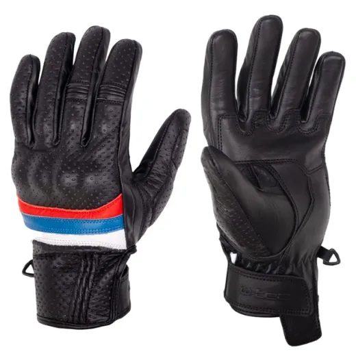 LETNÍ KOŽENÉ MOTO RUKAVICE W-TEC LAUDERO ČERNÉ