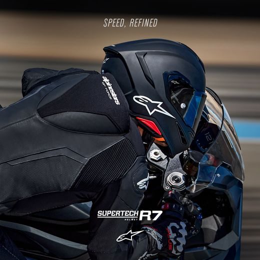 PŘILBA S-R7 SOLID, ALPINESTARS (ČERNÁ MATNÁ) 2026