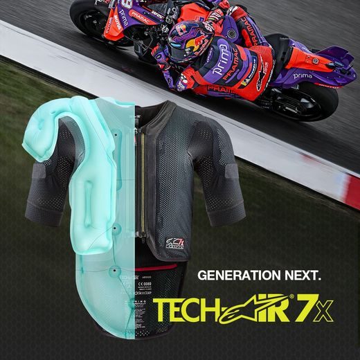 AIRBAGOVÁ VESTA TECH-AIR®7X SYSTEM, ALPINESTARS (ČERNÁ/ČERVENÁ) 2025
